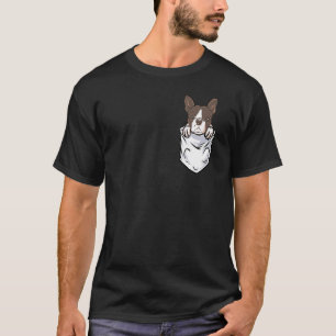 T-shirt Drôle Français Bulldog Pocket Amoureux de les chie