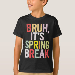 T-shirt Drôle frère C'est les vacances de printemps Vintag
