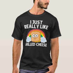 T-shirt Drôle Fromage Grillé Design Fromage Sandwich Lover