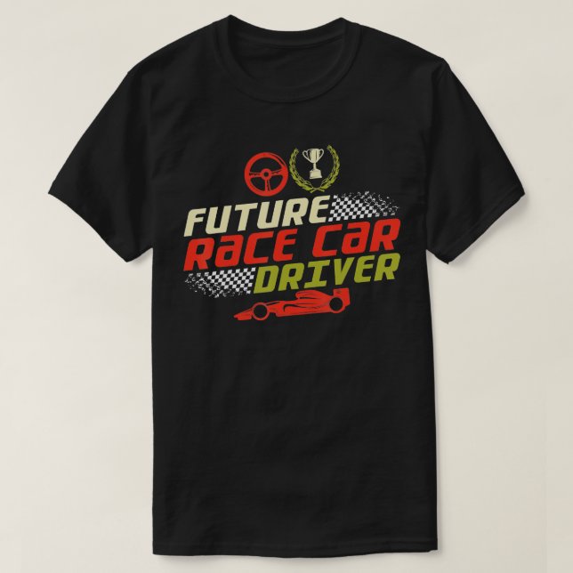 T-shirt Drôle Futur Race Car Driver Cadeau Pour Enfants Ra (Design devant)