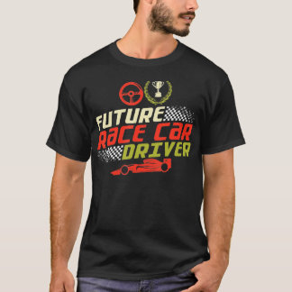 T-shirt Drôle Futur Race Car Driver Cadeau Pour Enfants Ra