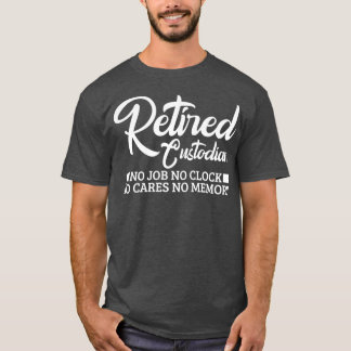T-shirt Drôle Gardien Retraite Cadeau Conception retraitée
