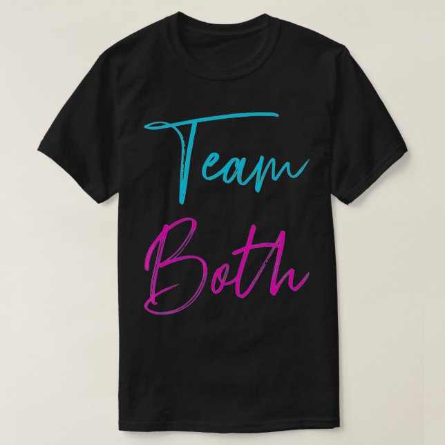 T-shirt Drôle genre révéler équipe à la fois baby party fo (Design devant)