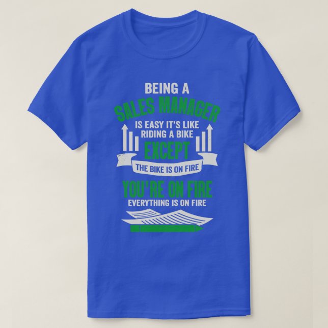T-shirt Drôle Gestionnaire de ventes Cadeau (Design devant)