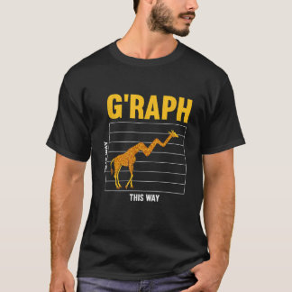 T-shirt drôle girafe texte design girafe papa blague migno