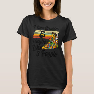 T-shirt Drôle Giraffe Dit Design Pour Giraffe Lover Safa