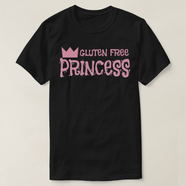 T-shirt Drôle Gluten Design gratuit Gluten Free Princesse (Design devant)