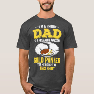 T-shirt Drôle Gold Panning Gold Prospectors Gold Miner Cre