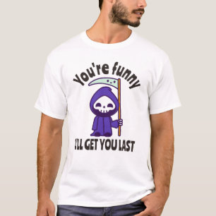T-shirt Drôle Grim Reaper Squelette Halloween Costume