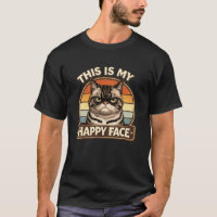 Drôle Grumpy Cat "C'est Mon Visage Heureux" Vintag