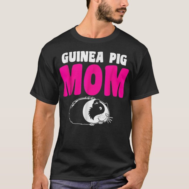T-shirt Drôle Guinée Cochon Maman mignonne Cadeau (Devant)