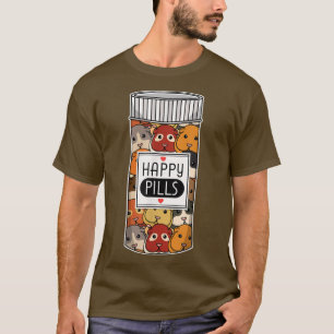 T-shirt Drôle Guinéen Cochon Happy Meds Femmes Enfants Hom