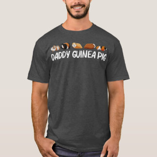 T-shirt Drôle Guinéen Pig Art Pour Hommes Papa Rodent Anim
