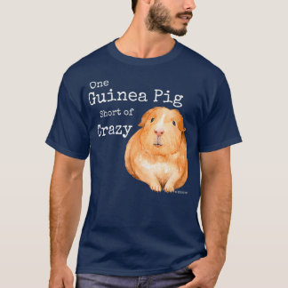 T-shirt Drôle Guinéen Pig Une Guinéenne Pig Short Crazy