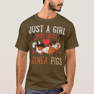 T-shirt Drôle Guinéenne Lover Pig Filles