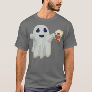 T-shirt Drôle Halloween Bière Boire Fantôme Halloween 251