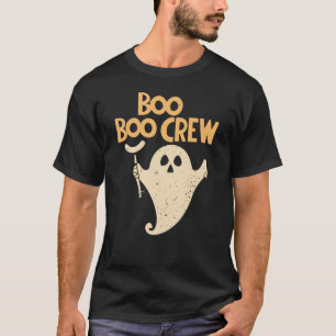 T-shirt Drôle Halloween Boo Boo Crew Ghoost Nurse