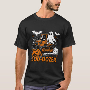 T-shirt Drôle Halloween Boo dozer Ghost Trucks Costume Par
