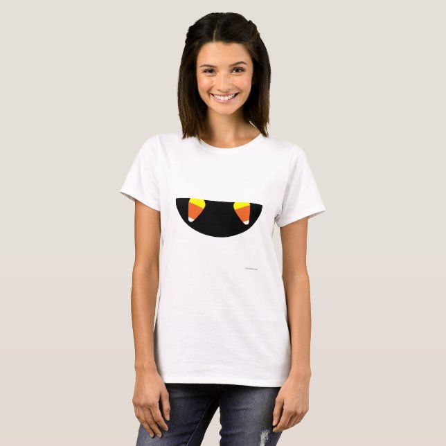 T-shirt Drôle Halloween confiseries (Devant entier)
