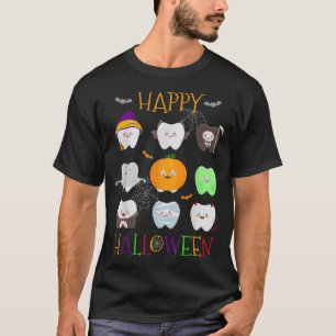 T-shirt Drôle Halloween Dentist Dentist Assistant Coût de