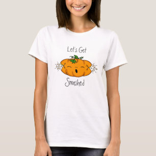 T-shirt Drôle Halloween Faisons tomber Citrouille