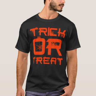T-shirt Drôle Halloween garçons Spider Web Trick ou Treat