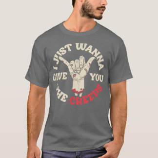 T-shirt Drôle Halloween je veux juste te donner des fesses