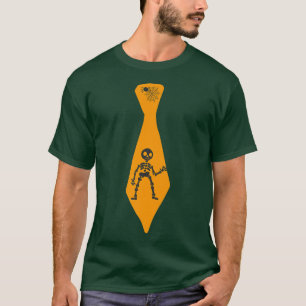 T-shirt Drôle Halloween squelette Cravate T Cravate Éffray