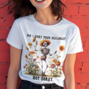T-shirt Drôle Halloween Tee Avec Citation, Skeleton Hallow