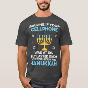 T-shirt Drôle Hanoukka Cadeaux Cellphone Chanukkah 2667