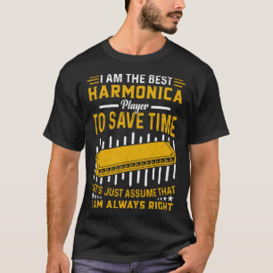 T-shirt Drôle Harmonica Joueur Je Suis Le Meilleur Harmoni