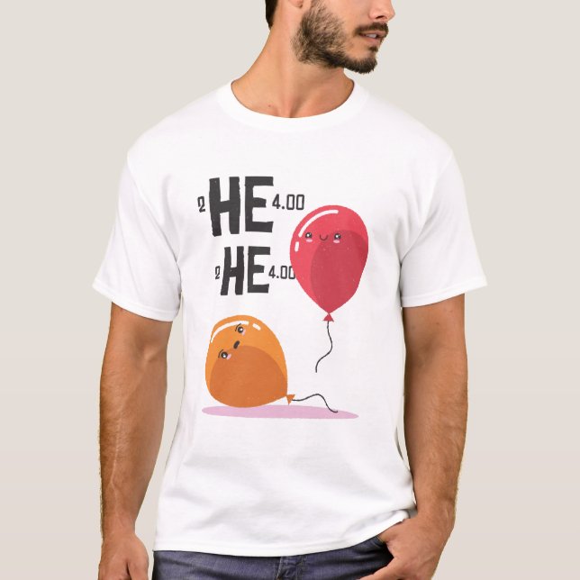 T-shirt drôle HELIUM BALLOON MEME  (Devant)