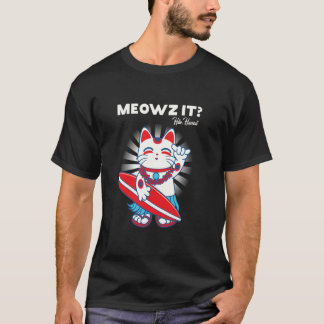 T-shirt Drôle Hilo Hawaii Chat Meowz Ça