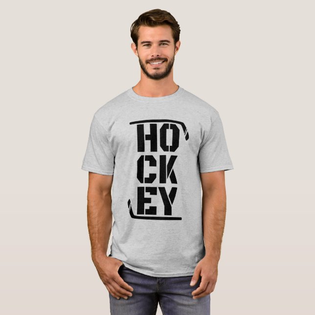 T-shirt Drôle Hockey  (Devant entier)