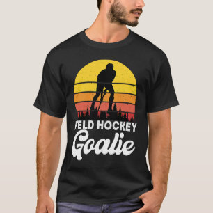 T-shirt Drôle Hockey de terrain Hockey gardien de but Retr