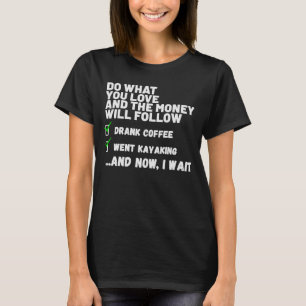 T-shirt Drôle Hommes Femmes Chrétienne Prié Est Allé Kayak