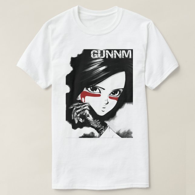 T-shirt Drôle Hommes Gunnm Gally Alita Battle Angel Awesom (Design devant)