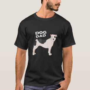 T-shirt Drôle Hommes Noir & Blanc American Pit Bull Terrie