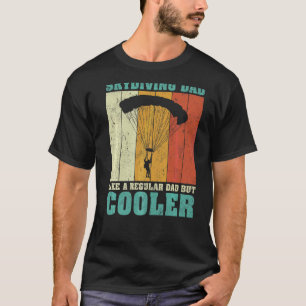 T-shirt Drôle Hommes Vintage Rétro Parachutisme Papa Comme