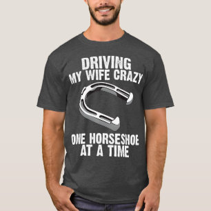 T-shirt Drôle Horseshoe Pitching Cadeau Pour Homme Papa (