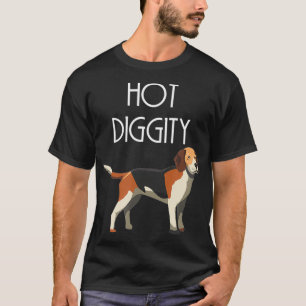 T-shirt Drôle Hot Diggity Chien T Amoureux des chiens Tee