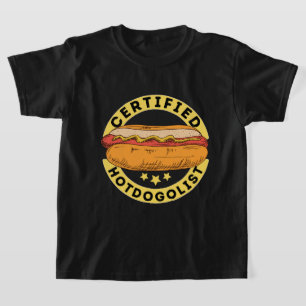 T-shirt Drôle hotdog mot art unisexe