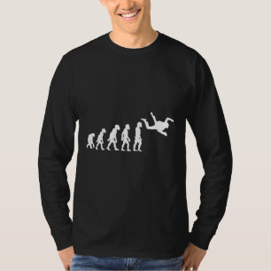 T-shirt Drôle humain Skydiving Evolution libre Skydiver
