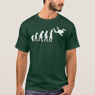 T-shirt Drôle humain Skydiving Evolution libre Skydiver