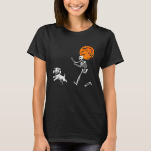 T-shirt Drôle Humour Éffrayant Halloween squelette chasse 