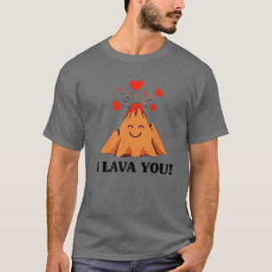 T-shirt Drôle I Lava Vous Cadeau Pour Enfants Cool Volcan