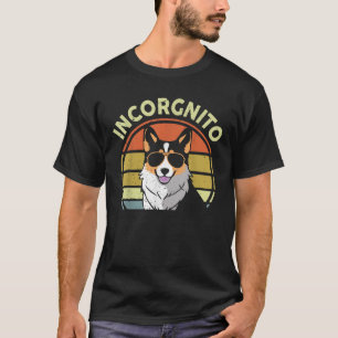 T-shirt Drôle Incognito Tricolor Corgi Hommes Femmes Lover
