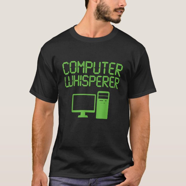 T-shirt Drôle informatique Nerd Whisperer Genius Tee (Devant)
