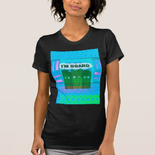 T-shirt Drôle Inspirational Graphic Je m'ennuie Texte Art
