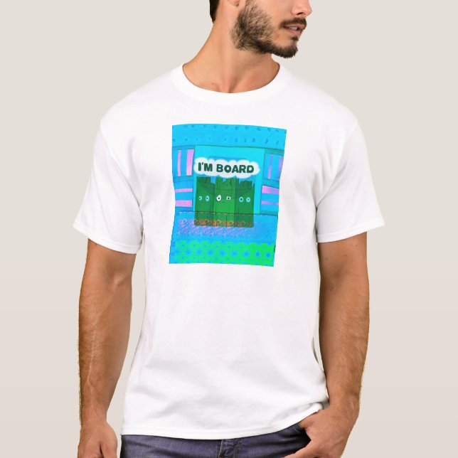 T-shirt Drôle Inspirational Graphic Je m'ennuie Texte Art (Devant)